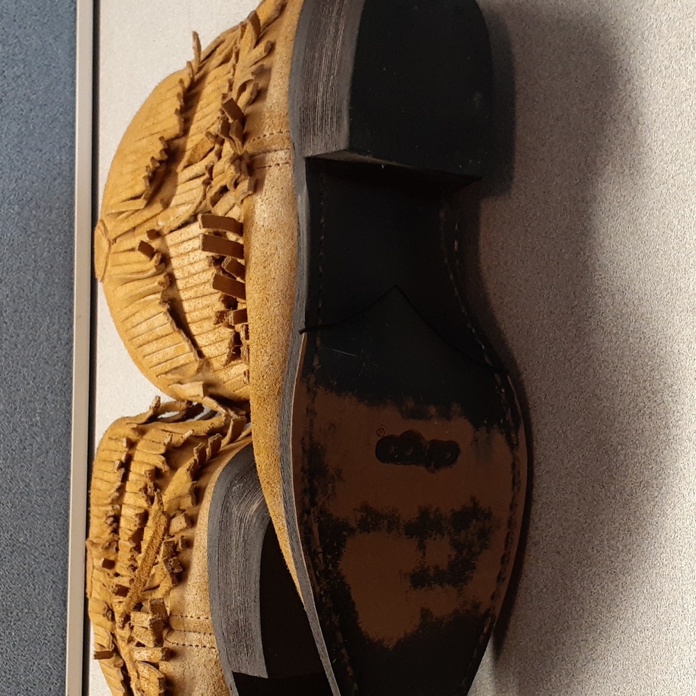 Dingo Brown Fringed Heeled Boots - Picture 8 of 8